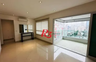 Apartamento com 2 dormitórios à venda, 98 m² por r$ 1.150.000,00 - gonzaga - santos/sp