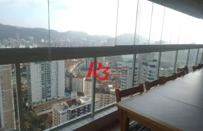 Apartamento com 2 dormitórios à venda, 110 m² por r$ 1.505.200,00 - gonzaga - santos/sp