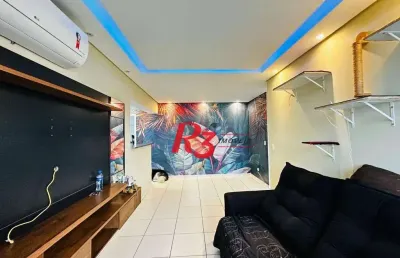 Apartamento com 2 dormitórios à venda, 69 m² por r$ 565.000,00 - encruzilhada - santos/sp