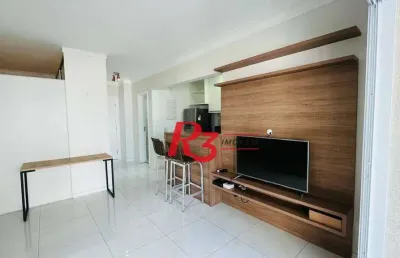 Apartamento com 1 dormitório à venda, 53 m² por r$ 690.000,00 - ponta da praia - santos/sp