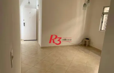 Apartamento com 2 dormitórios para alugar, 70 m² por r$ 3.400,00/mês - boqueirão - santos/sp
