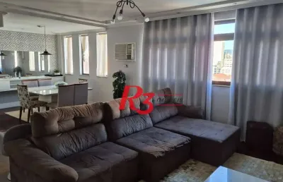 Apartamento com 4 dormitórios à venda, 173 m² por r$ 1.060.000,00 - gonzaga - santos/sp