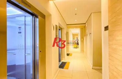 Apartamento para alugar, 49 m² por r$ 3.000,00/mês - areia branca - santos/sp