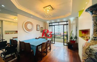 Apartamento com 3 dormitórios à venda, 217 m² por r$ 1.300.000,00 - ponta da praia - santos/sp
