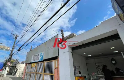 Loja para alugar, 250 m² por r$ 10.000,00/mês - chico de paula - santos/sp