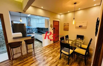 Apartamento com 2 dormitórios para alugar, 63 m² por r$ 4.500,00 - josé menino - santos/sp