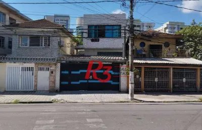 Casa para alugar, 320 m² por r$ 25.579,00/mês - encruzilhada - santos/sp