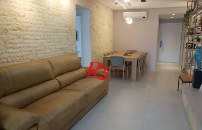 Apartamento com 3 dormitórios à venda, 132 m² por r$ 2.100.000,00 - pompéia - santos/sp