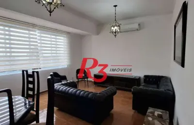 Apartamento com 2 dormitórios para alugar, 84 m² por r$ 4.370,02/mês - pompéia - santos/sp
