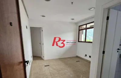 Sala, 57 m² - venda por r$ 300.000,00 ou aluguel por r$ 3.000,00/mês - vila nova - santos/sp