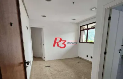 Sala, 57 m² - venda por r$ 300.000,00 ou aluguel por r$ 3.000,00/mês - vila nova - santos/sp