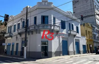 Loja para alugar, 272 m² por r$ 18.000,01/mês - centro - santos/sp