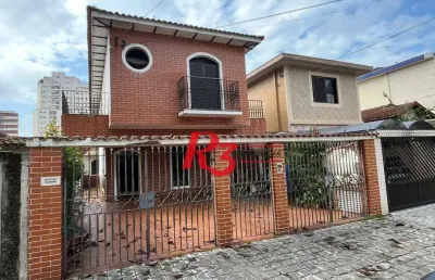 Casa com 3 dormitórios à venda, 196 m² por r$ 960.000,00 - marapé - santos/sp