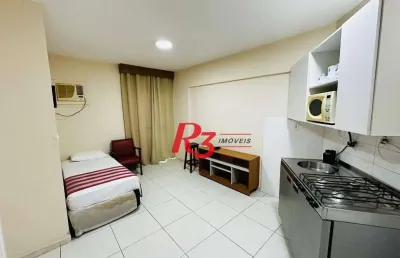 Flat com 1 dormitório à venda, 36 m² por r$ 300.000,00 - gonzaga - santos/sp