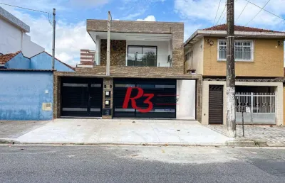 Casa com 3 dormitórios à venda, 150 m² por r$ 1.010.000,00 - marapé - santos/sp