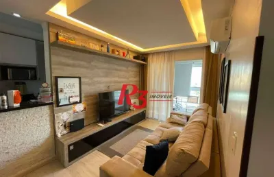 Apartamento com 2 dormitórios à venda, 70 m² por r$ 800.000,00 - vila belmiro - santos/sp