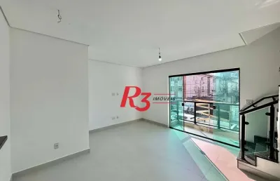 Sobrado com 2 dormitórios à venda, 90 m² por r$ 820.000,00 - marapé - santos/sp