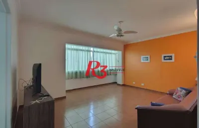 Apartamento com 3 dormitórios à venda, 120 m² por r$ 852.000,00 - gonzaga - santos/sp