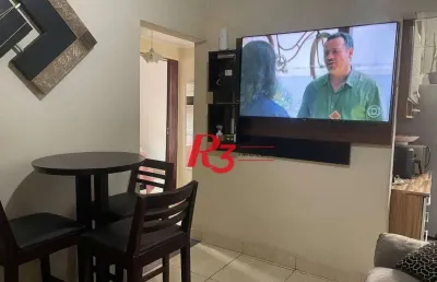 Apartamento com 2 dormitórios à venda, 55 m² por r$ 350.000,00 - boqueirão - santos/sp