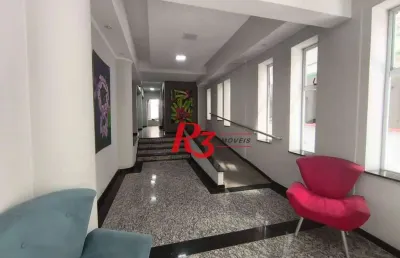 Kitnet com 1 dormitório à venda, 32 m² por r$ 320.000,00 - boqueirão - santos/sp