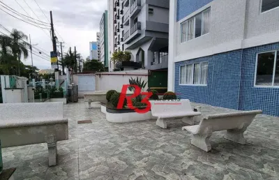 Apartamento com 1 dormitório para alugar, 46 m² por r$ 3.008,00/mês - pompéia - santos/sp