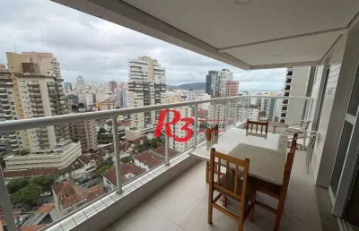 Apartamento com 3 dormitórios à venda, 134 m² por r$ 2.015.000,00 - gonzaga - santos/sp