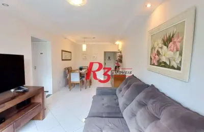 Apartamento com 2 dormitórios à venda, 96 m² por r$ 530.000,00 - campo grande - santos/sp