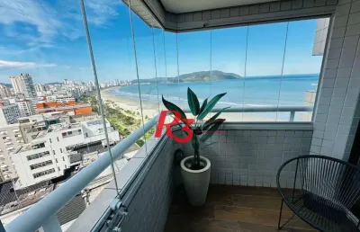Flat com 1 dormitório à venda, 43 m² por r$ 690.000,00 - boqueirão - santos/sp