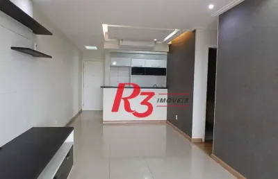 Apartamento com 3 dormitórios para alugar, 92 m² por r$ 6.000,00/mês - ponta da praia - santos/sp