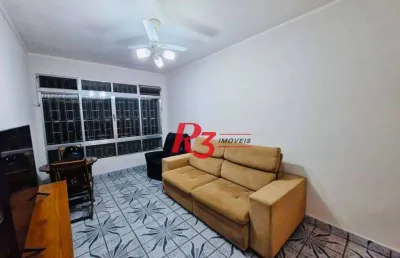 Apartamento com 2 dormitórios para alugar, 76 m² por r$ 3.100,00/mês - embaré - santos/sp