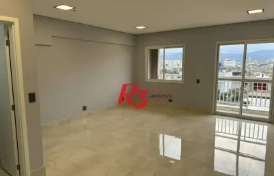 Sala para alugar, 54 m² por r$ 3.000,00/mês - vila matias - santos/sp