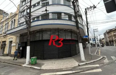 Loja para alugar, 180 m² por r$ 7.000,00/mês - centro - santos/sp
