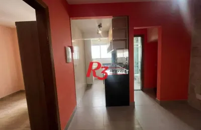 Apartamento com 1 dormitório para alugar, 46 m² por r$ 3.000,02/mês - aparecida - santos/sp