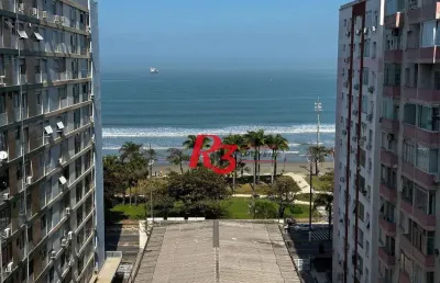 Kitnet com 1 dormitório para alugar, 42 m² por r$ 3.000,00/mês - boqueirão - santos/sp