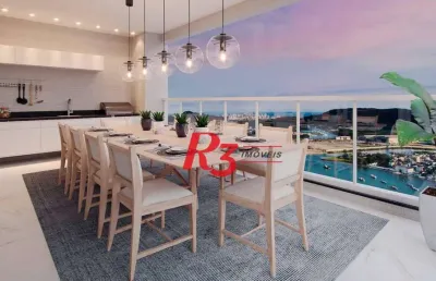 Apartamento com 3 dormitórios à venda, 227 m² por r$ 3.800.000,00 - ponta da praia - santos/sp