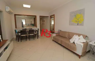 Apartamento com 2 dormitórios à venda, 100 m² por r$ 1.172.000,00 - embaré - santos/sp