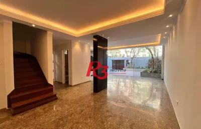 Sobrado com 4 dormitórios para alugar, 163 m² por r$ 12.000,00/mês - ponta da praia - santos/sp