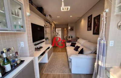 Apartamento com 2 dormitórios à venda, 66 m² por r$ 930.000,00 - campo grande - santos/sp