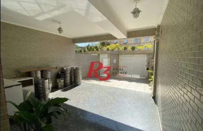 Casa com 5 dormitórios, 240 m² - aparecida - santos/sp