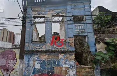 Terreno comercial à venda na Rua Bitencourt, 179, Vila Nova, Santos