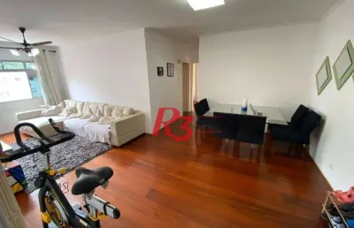 Apartamento com 2 dormitórios à venda, 105 m² por r$ 670.000,00 - marapé - santos/sp