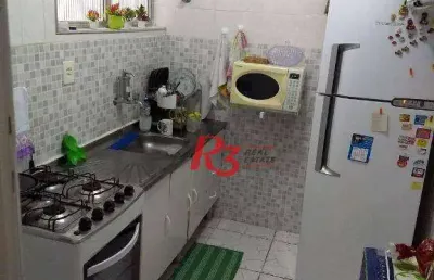 Apartamento com 2 dormitórios à venda, 70 m² - gonzaga - santos/sp