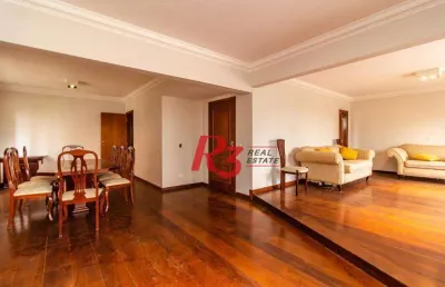 Apartamento com 4 dormitórios à venda, 232 m² - boqueirão - santos/sp