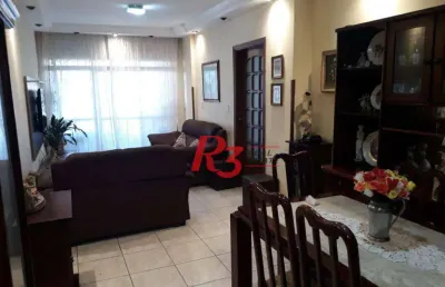 Apartamento com 2 dormitórios à venda, 100 m² - campo grande - santos/sp