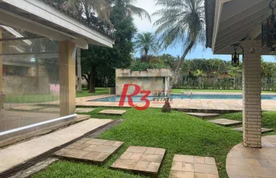 Casa com 5 dormitórios à venda, 371 m² - balneário praia do pernambuco - guarujá/sp
