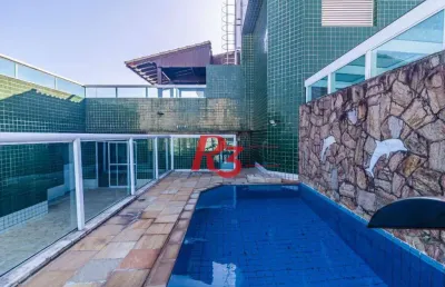 Cobertura com 3 dorms, 240 m² - venda ou aluguel - canto do forte - praia grande/sp