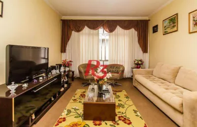 Apartamento com 2 dormitórios à venda, 100 m² - embaré - santos/sp