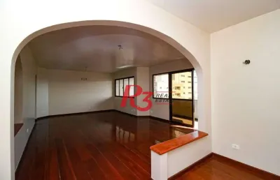 Apartamento com 3 dormitórios, 163 m² - venda por r$ 1.400.000,00 ou aluguel por r$ 9.245,00/ano - boqueirão - santos/sp
