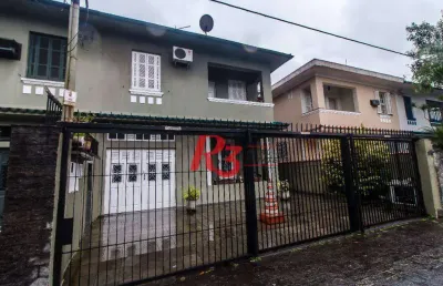 Sobrado com 6 dormitórios, 450 m² - venda por r$ 4.500.000,00 ou aluguel por r$ 26.800,00/mês - boqueirão - santos/sp
