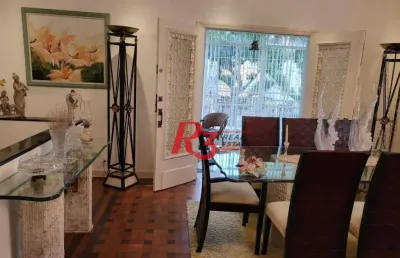 Casa com 4 dormitórios à venda, 480 m² - gonzaga - santos/sp
